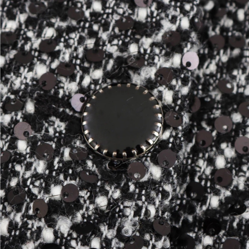 New ZARA Sequined Tweed Jacket - Picture 9 of 12